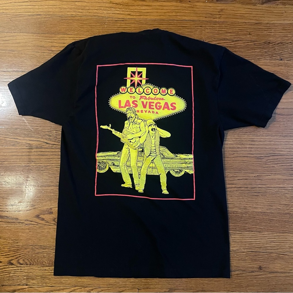 Cheech and Chong Las Vegas Black Graphic T-Shirt